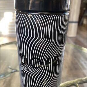 Black and White Wave Pattern Jar